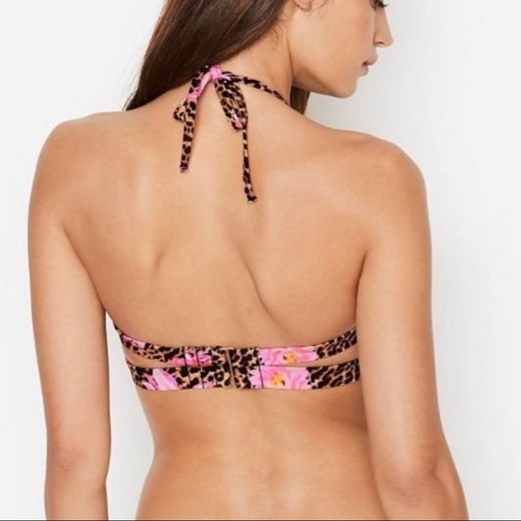 (38C ) VICTORIA'S SECRET Rosarito Push-Up Halter Swim Top - Picture 2 of 8